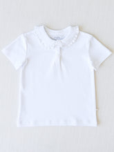 Ruffled Polo Shirt - Horizon